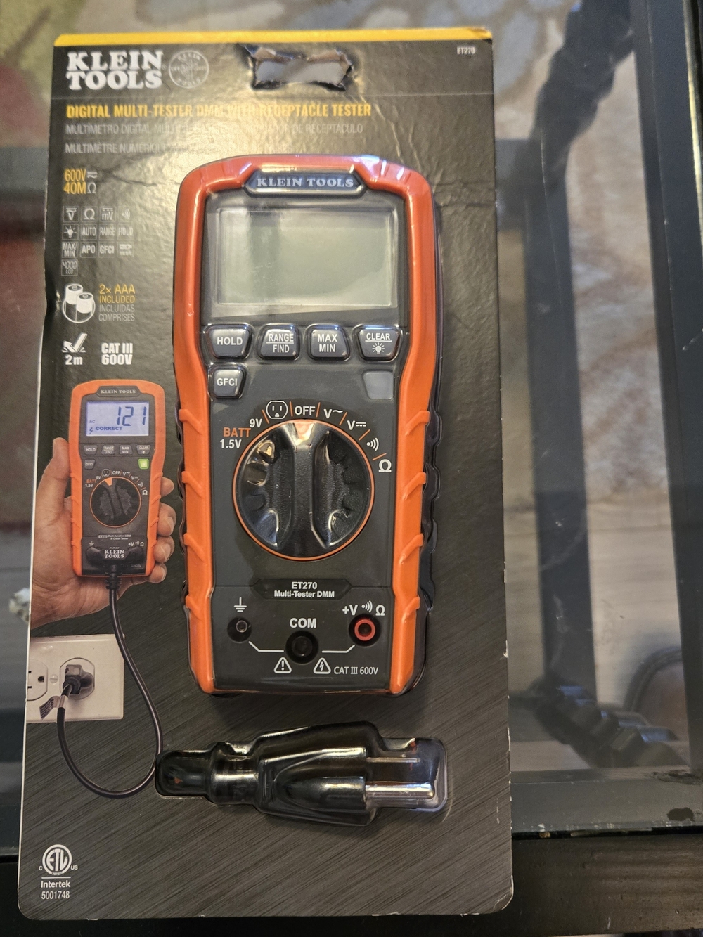 Klein Tools Men's Digital Multimeter - Orange/Black